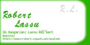 robert lassu business card